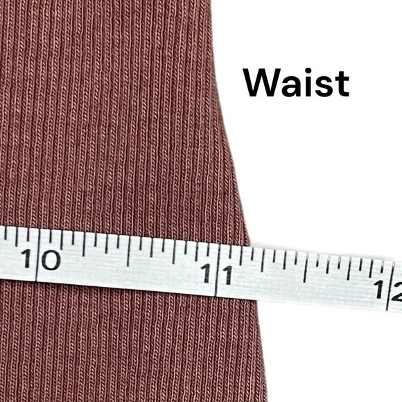 Old Navy XS Ribbed Sleeveless Bodycon Dress Maxi Brown Stretch Slit Casual Long - Picture 5 of 8